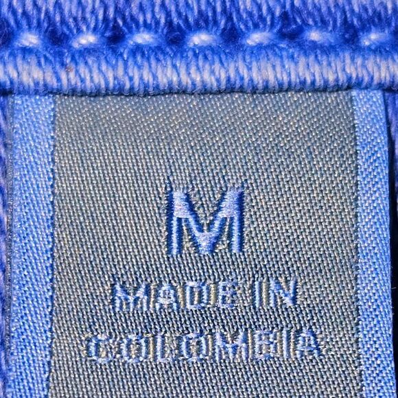 MICHAEL MICHAEL KORS Cropped Gold Hardware Colbalt Blue LongSleeve  Jean Jacket - Picture 12 of 15